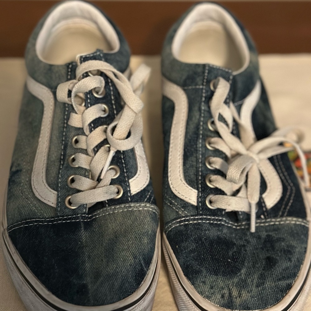 Vans Blue and White Sneakers